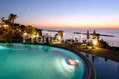 Hotel terme Tritone - La piscina termale al tramonto